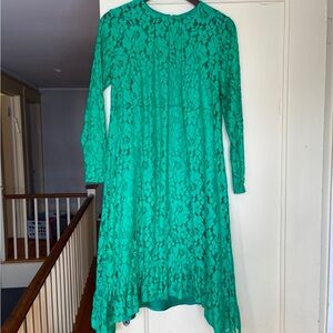 ASOS Green Lace Maternity Swing Dress